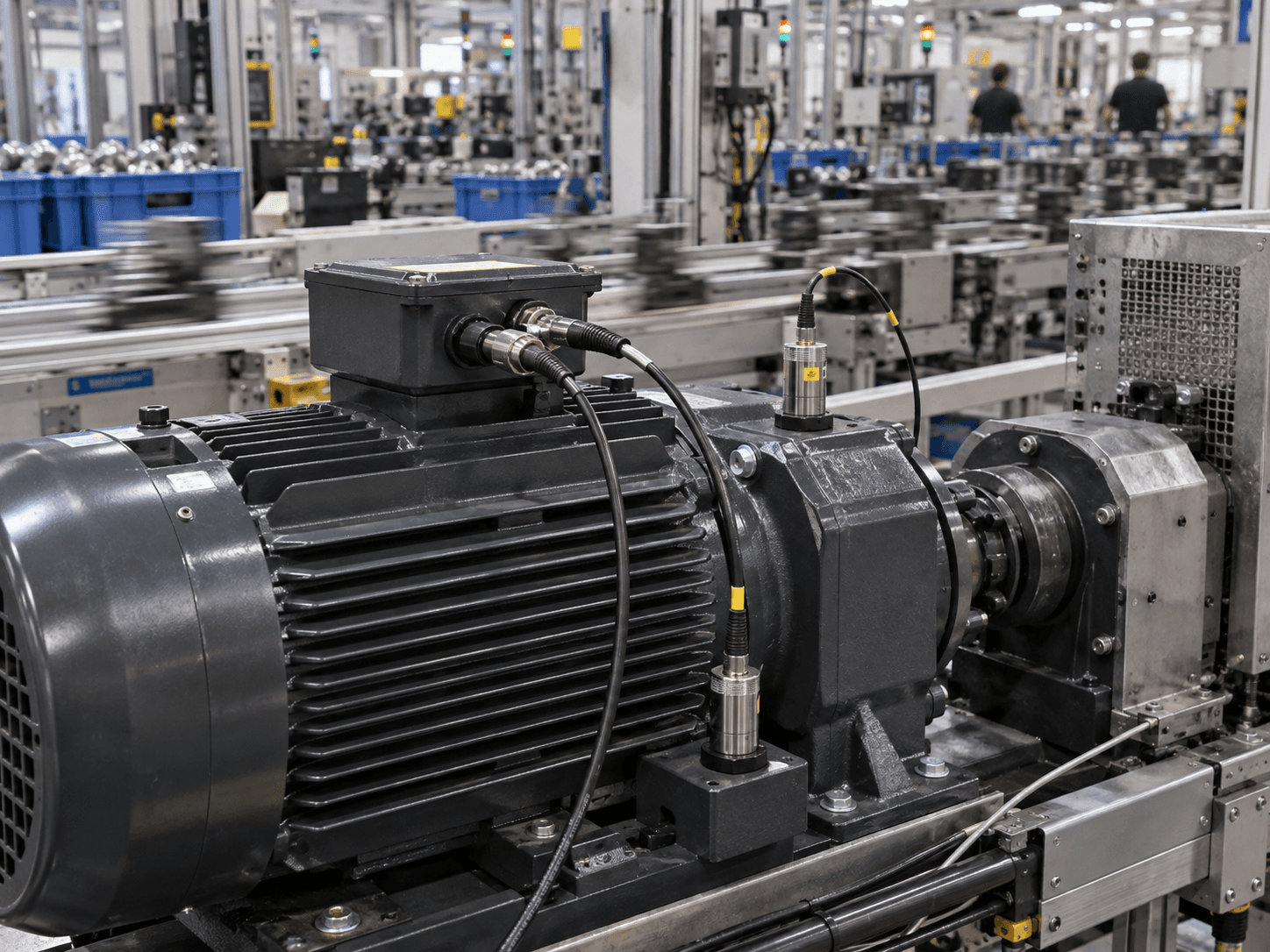 Capteurs de fiabilité sur un équipement industriel récent.