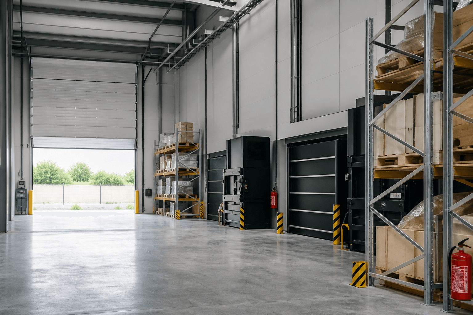 Presse et équipement de compactage industriel