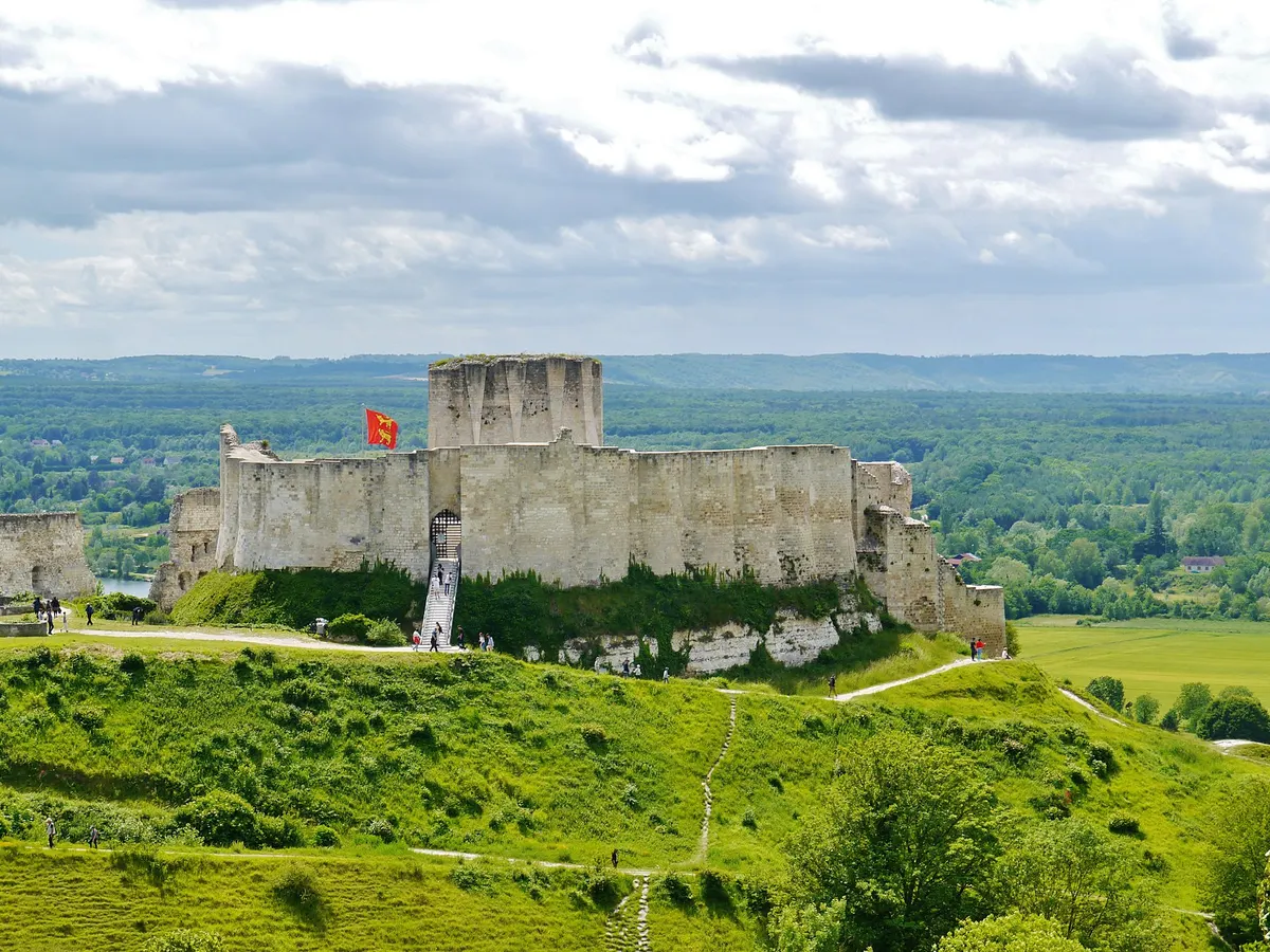 Château-Gaillard dominant la Seine aux Andelys